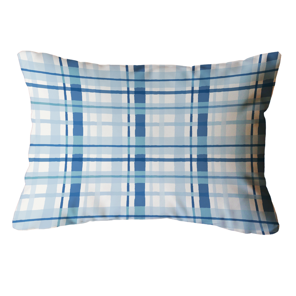 Plaid Indoor/Outdoor Pillow - Lumbar