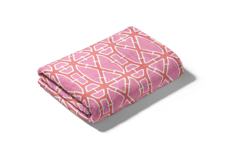 Minky Plush Throw Blanket - Bamboo - New!