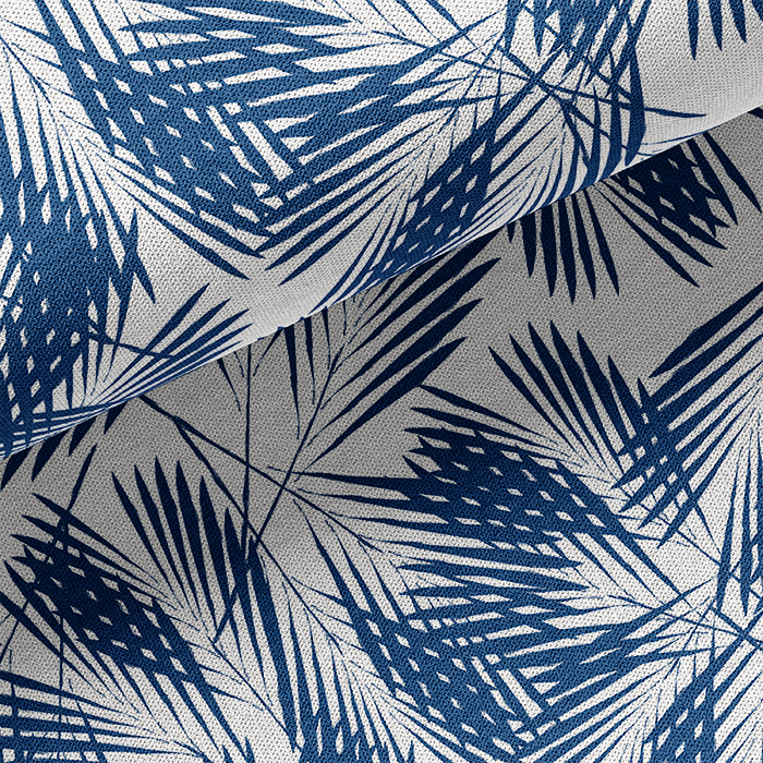 Palm Leaves Navy