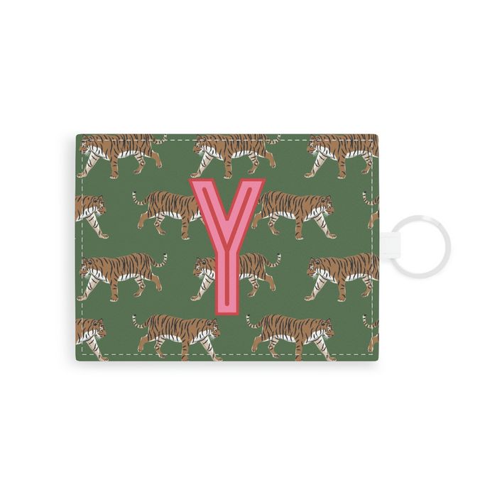 Tiger Single Initial Card Case