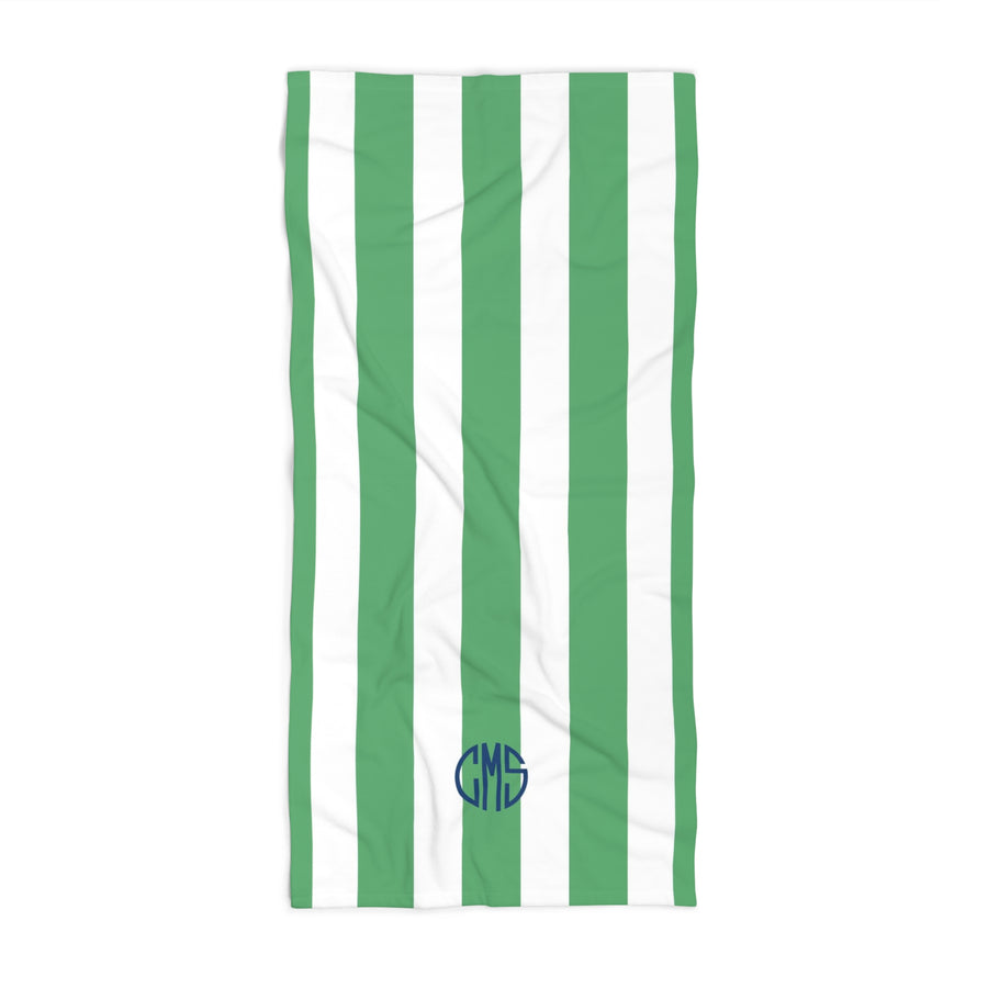 Bold Stripe Beach Towel - Green