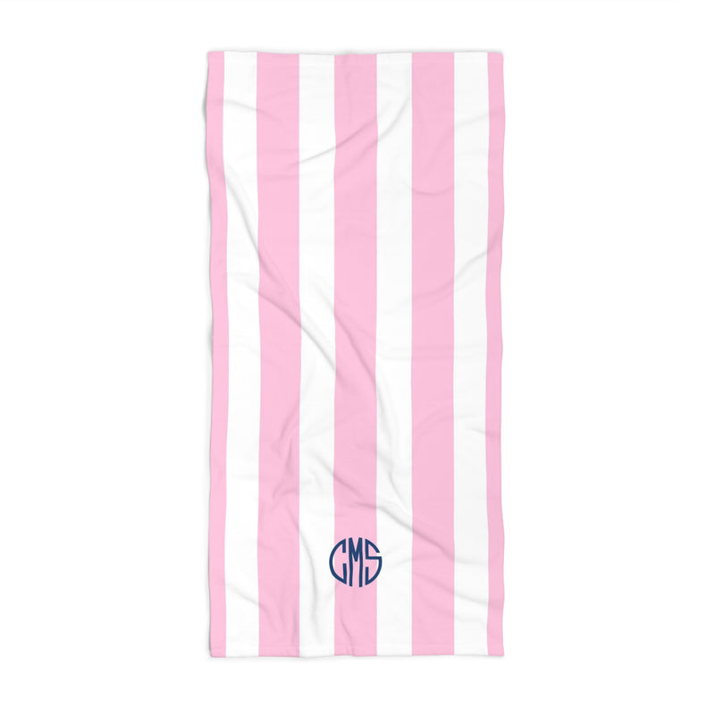 Bold Stripe Beach Towel - Pink