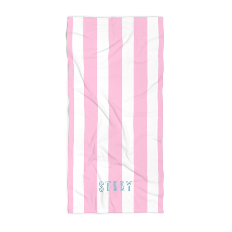 Bold Stripe Beach Towel - Pink