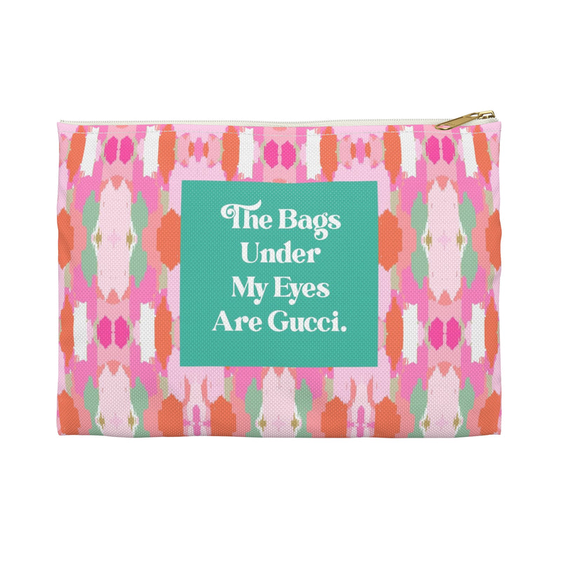 Small Flat Zip Pouch - Eye Bags