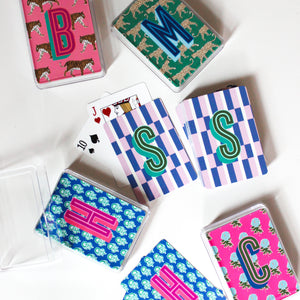Leopards Monogrammed Playing Cards