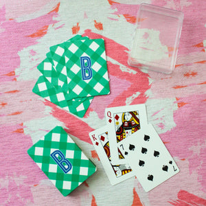 Playing Cards - Gingham Monogrammed