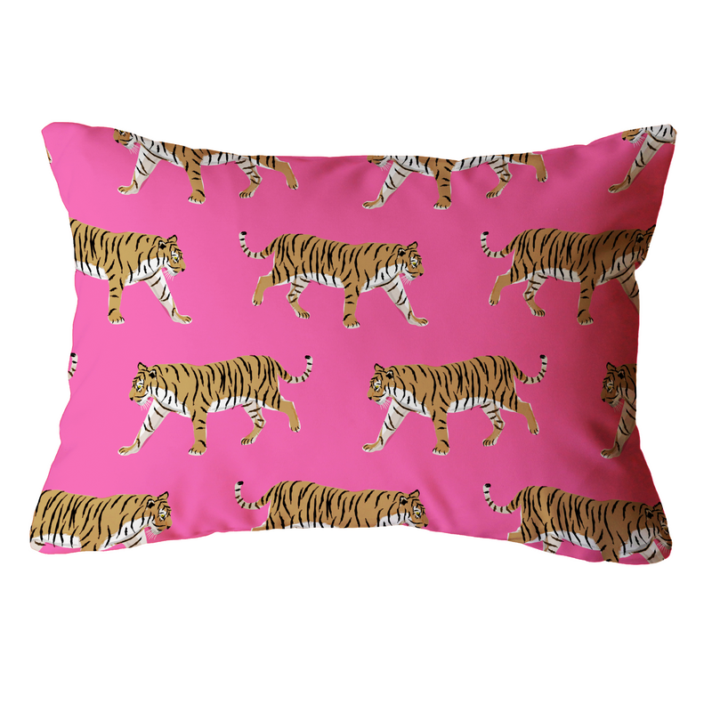 Tigers Indoor/Outdoor Pillow - Lumbar