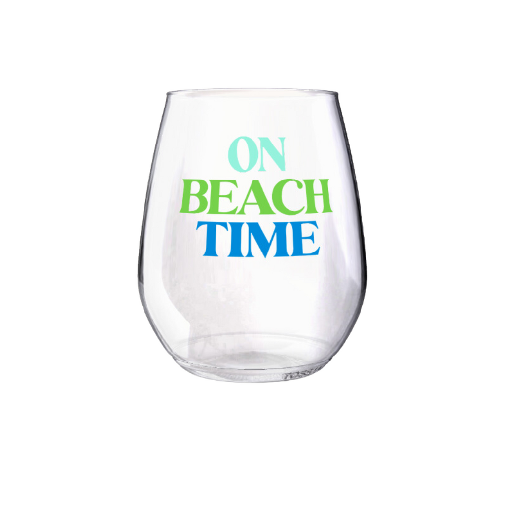 Shatterproof Wine Glass Set - Beach Time