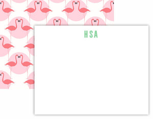 Flamingos Flat Notecard Set