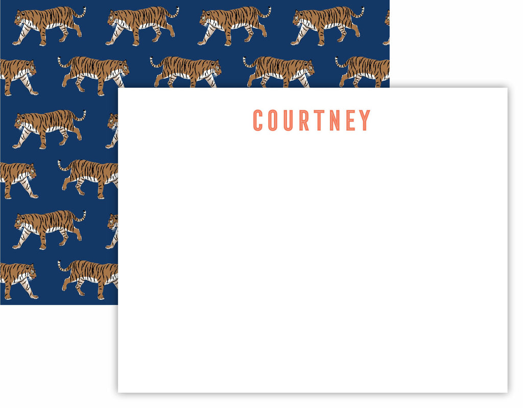 Tigers Flat Notecard Set