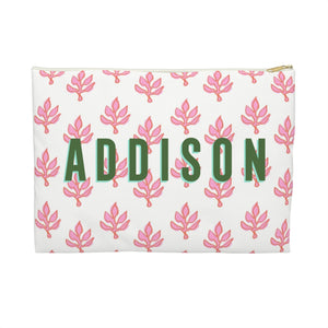 Patterned Small Flat Zip Pouch