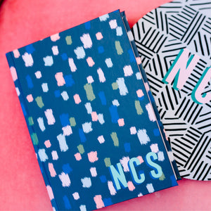 Come On Get Happy! Confetti Navy Journal