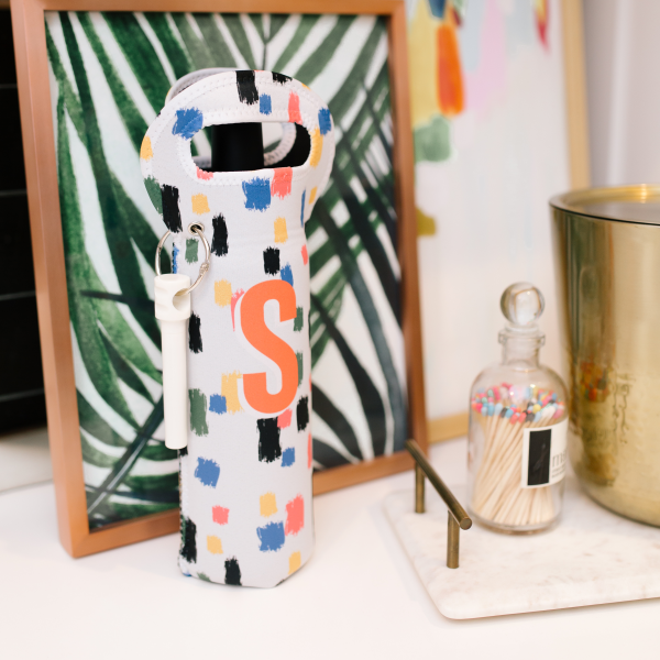Come On Get Happy, Confetti Ivory Wine Bag