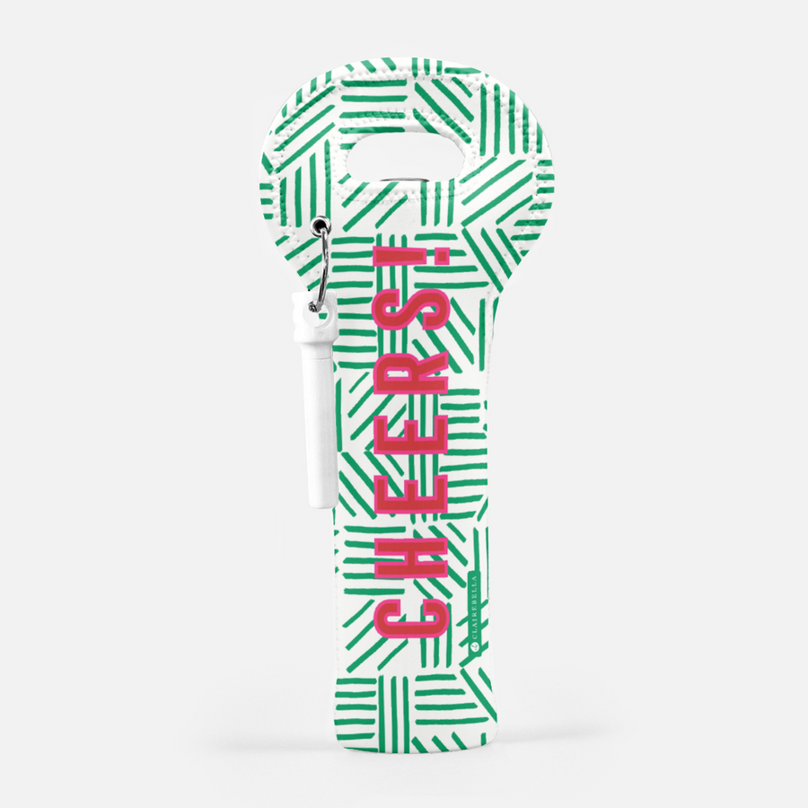 Mod About You Stripes Holiday Wine Bag