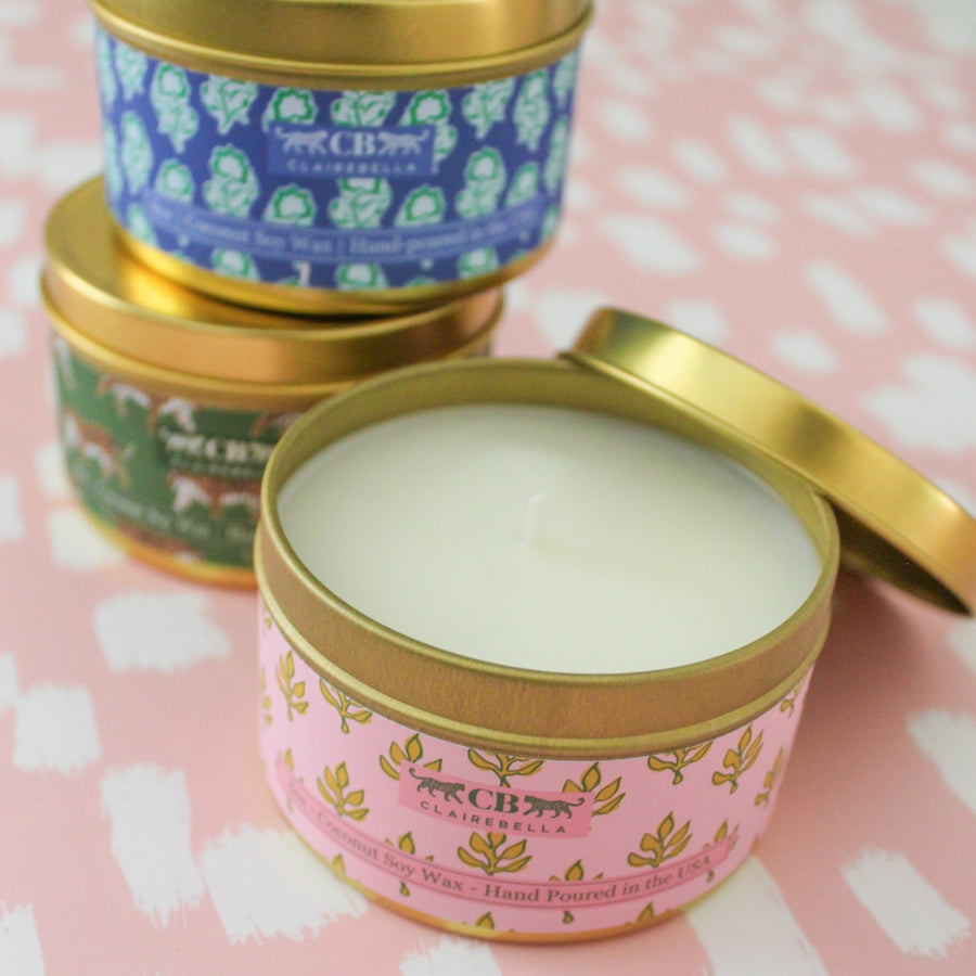 New! Tin Candle - Leopard Coffee Shop