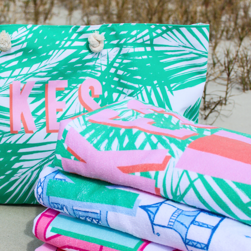 Flamingos Beach Towel