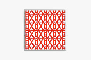 Bamboo Red Holiday Acrylic Tray