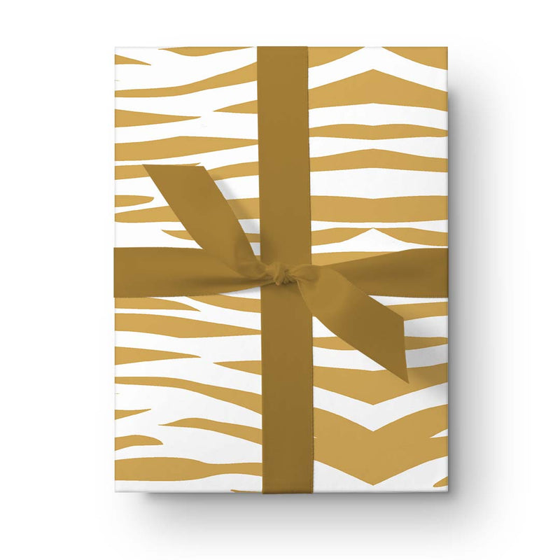 Holiday Gift Wrap - Jungle Stripes