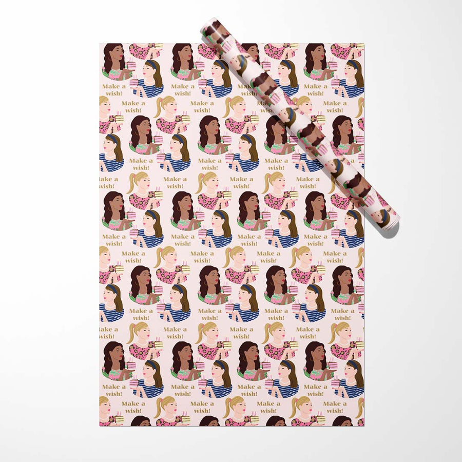 Gift Wrap - Birthday Girls