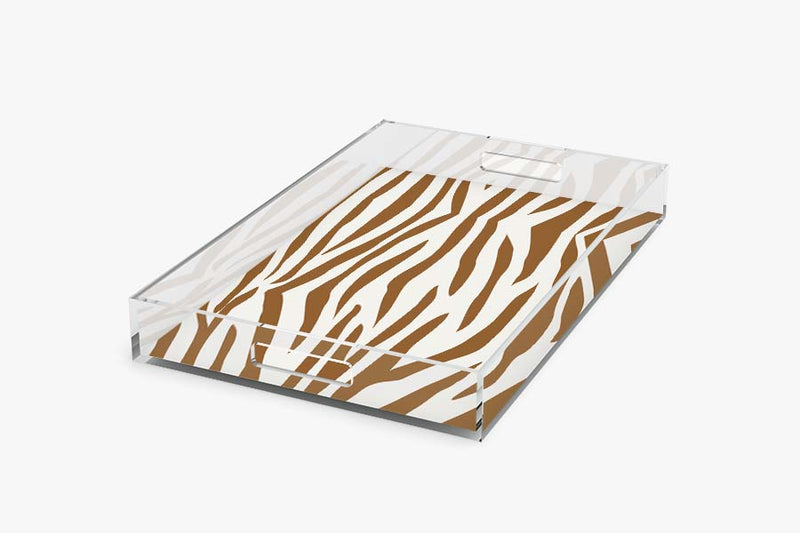 Jungle Stripe Acrylic Tray