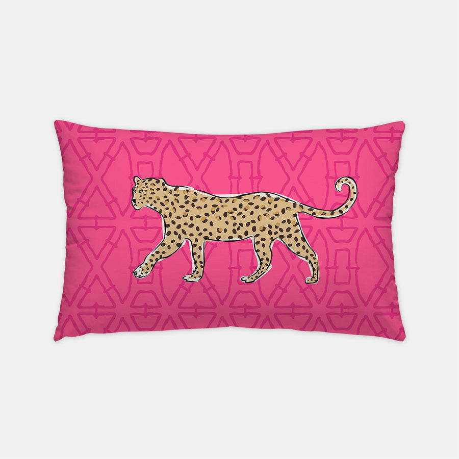 Leopard on the Prowl Indoor Outdoor Pillow Bold and Beautiful