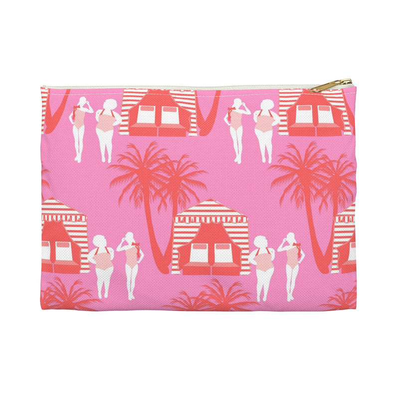 Cabana Small Flat Zip Pouch for Fashionable Storage
