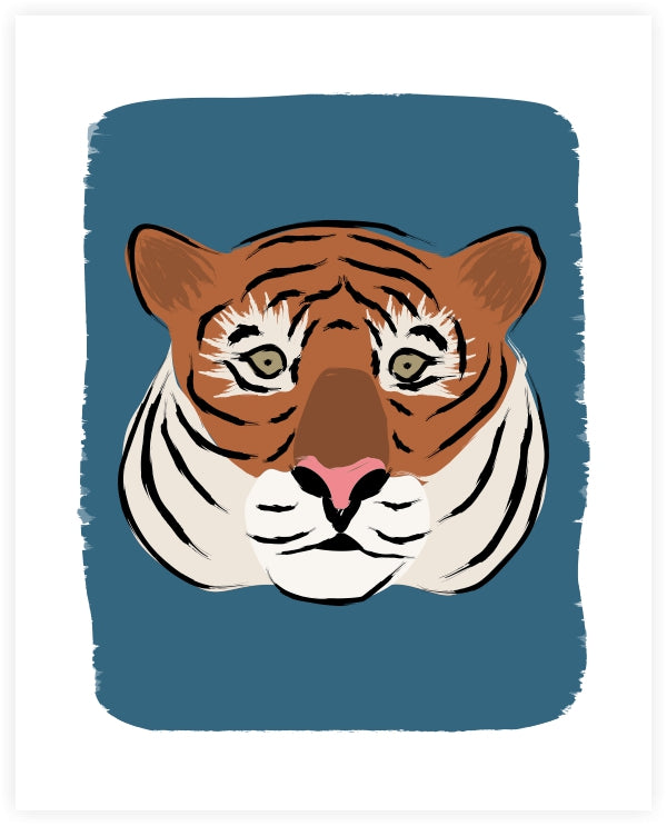 Tiger Face Art Print