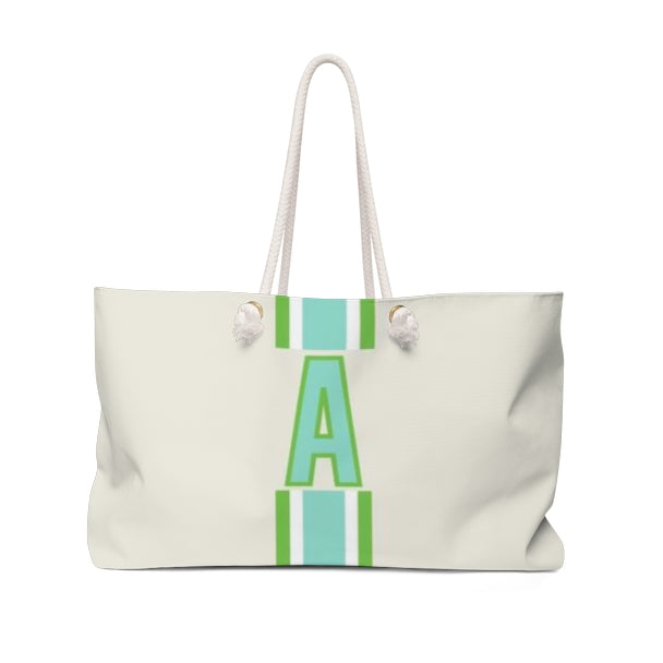 Limeaide Single Initial Travel Tote