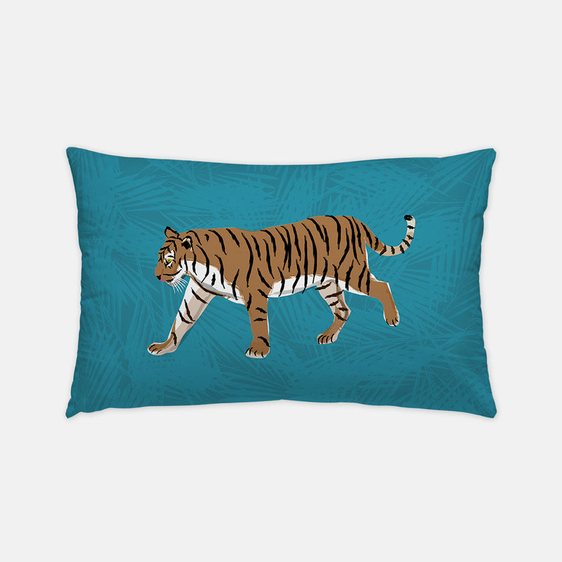 Tiger on the Prowl Indoor/Outdoor Pillow - Lumbar