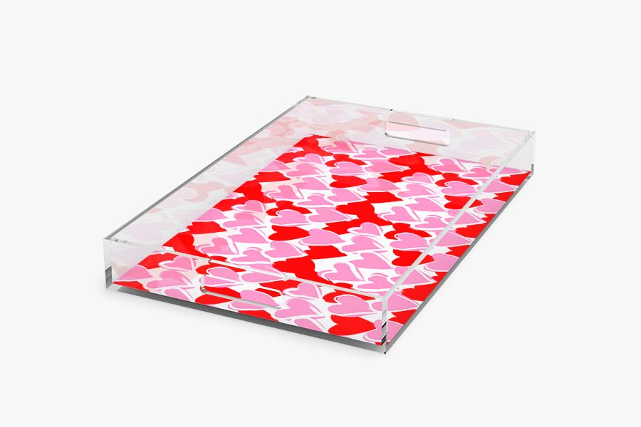 Fun Pink Small Acrylic Tray 