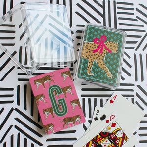 Playing Cards - Big Cats Monogrammed