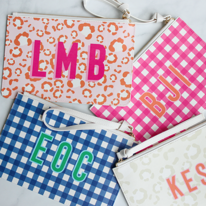 Leopard Spots Pink Wristlet