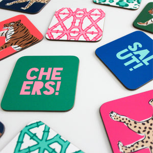 Cheers and Salut | Clairebella's Chic Coaster Set