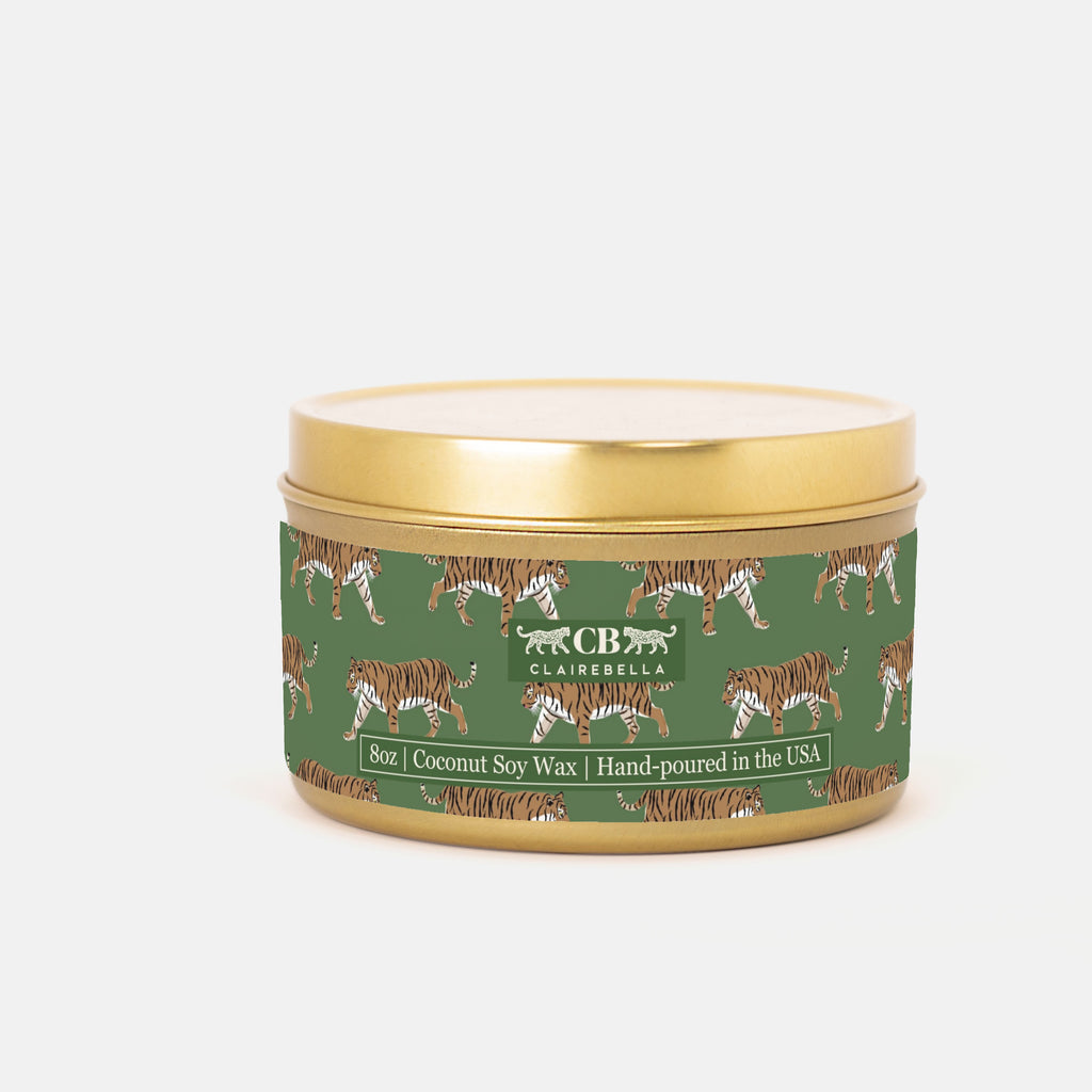 New! Tin Candle - Tiger Fresh Linen