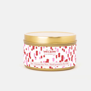 New! Tin Candle - Confetti Peppermint Mocha