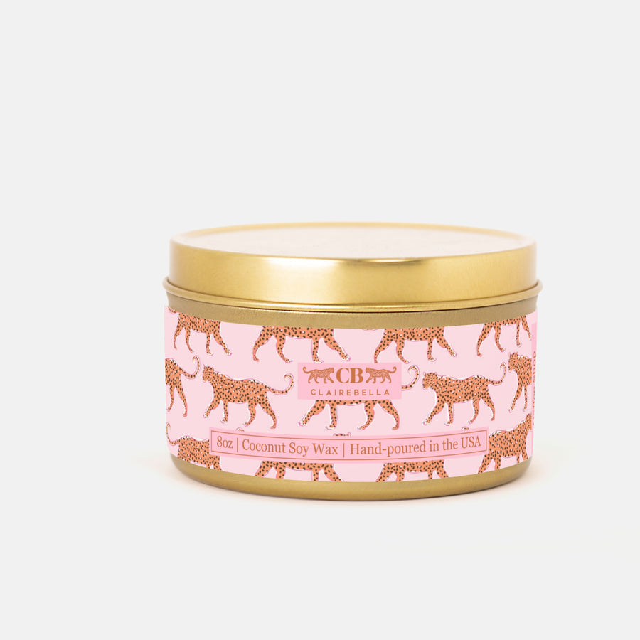 New! Tin Candle - Leopard Coffee Shop