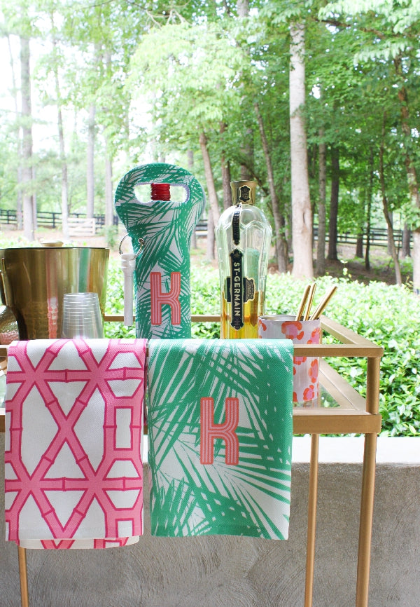 Leopard Spots Pink Hostess Towel