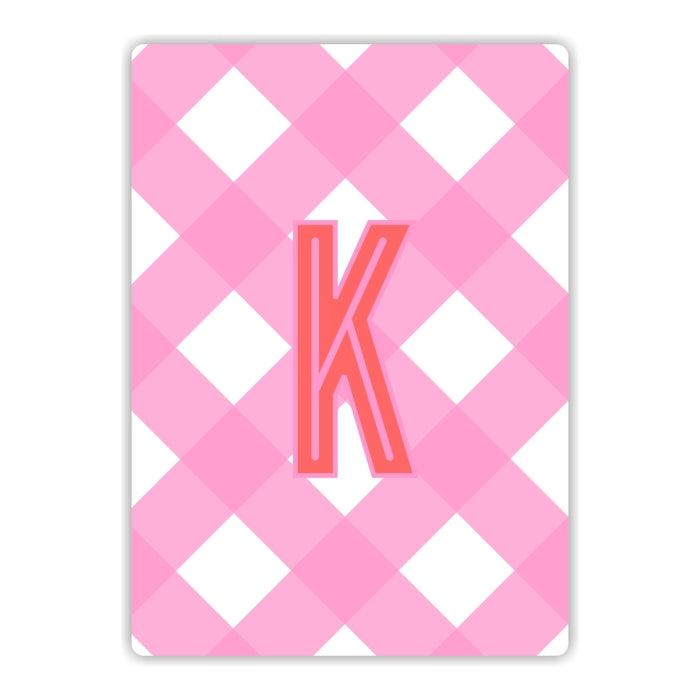 Playing Cards - Gingham Monogrammed