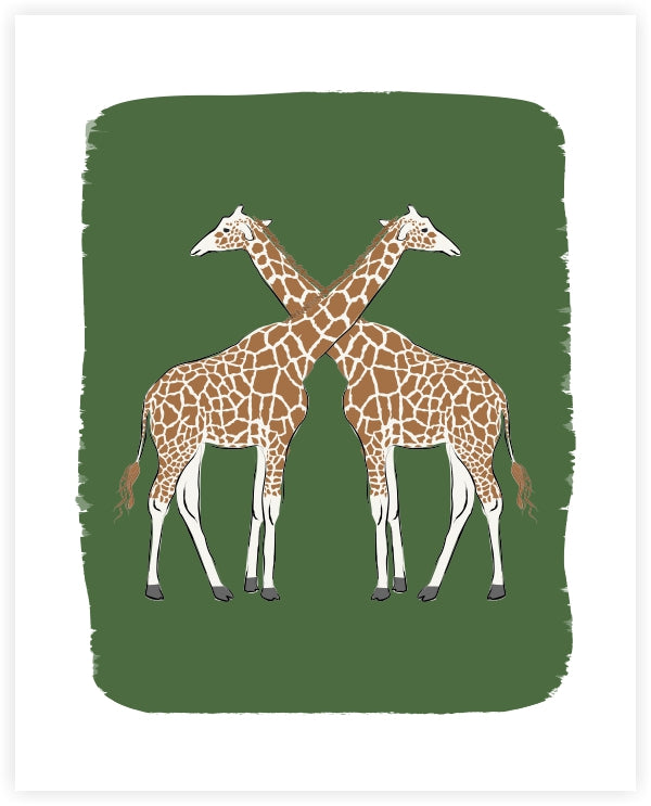 Giraffe l Art Print