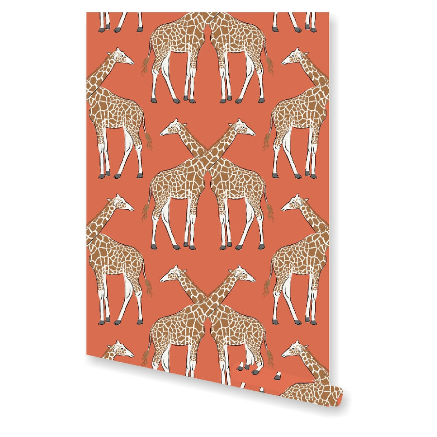 Nature-Inspired Giraffe Wall Covering