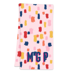 Come On Get Happy! Confetti Pink Hostess Towel