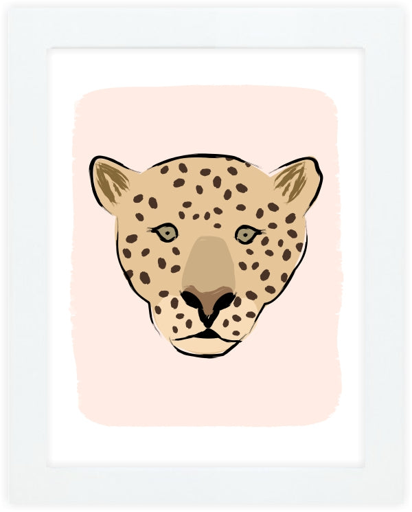 Leopard Face Art Print