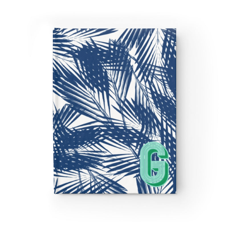 Palm Leaves Navy Journal