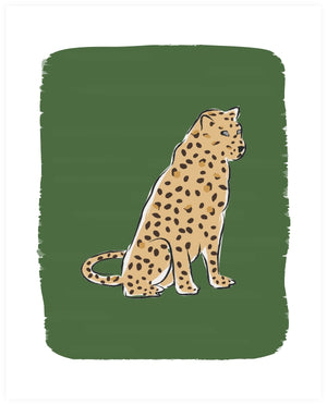 Leopard at Rest Art Print