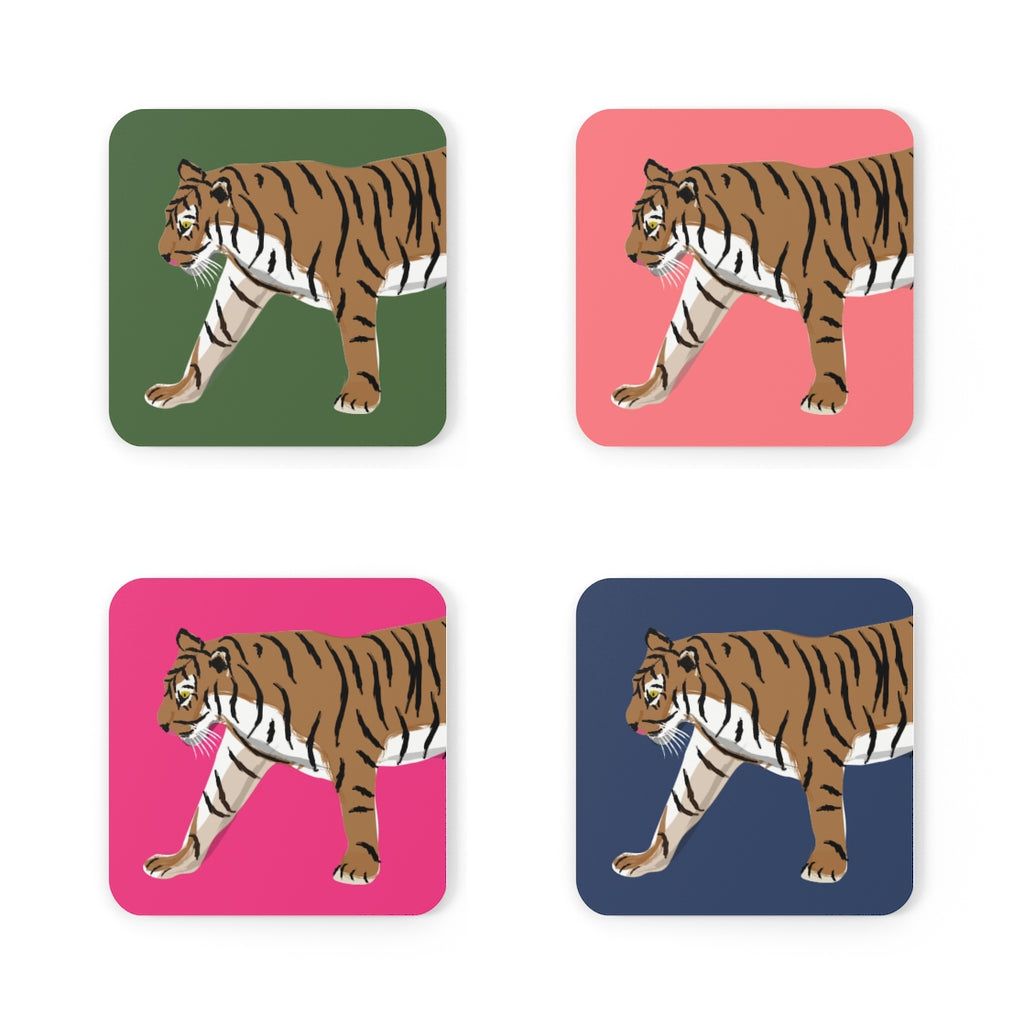 Tiger Coaster Set