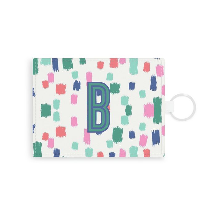 Confetti Single Initial Card Case