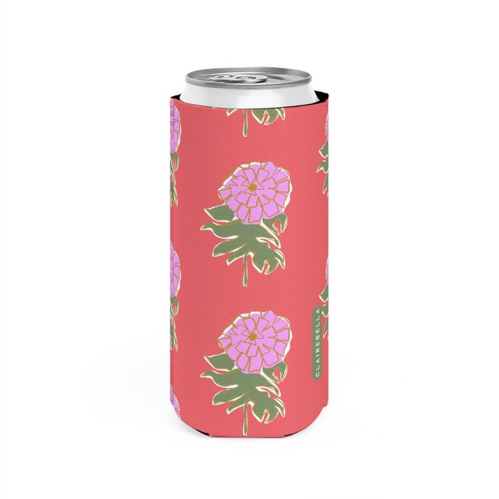 Kyra Single Initial Slim Can Cooler