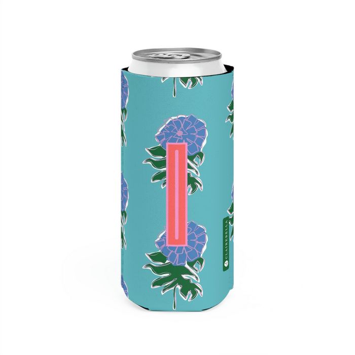 Kyra Single Initial Slim Can Cooler