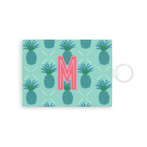 Pineapple Single Initial Card Case