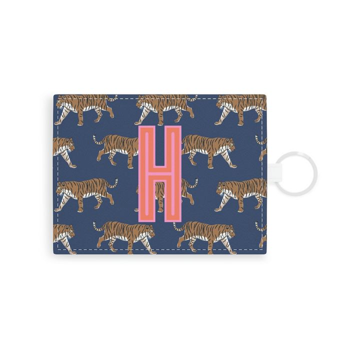 Tiger Single Initial Card Case